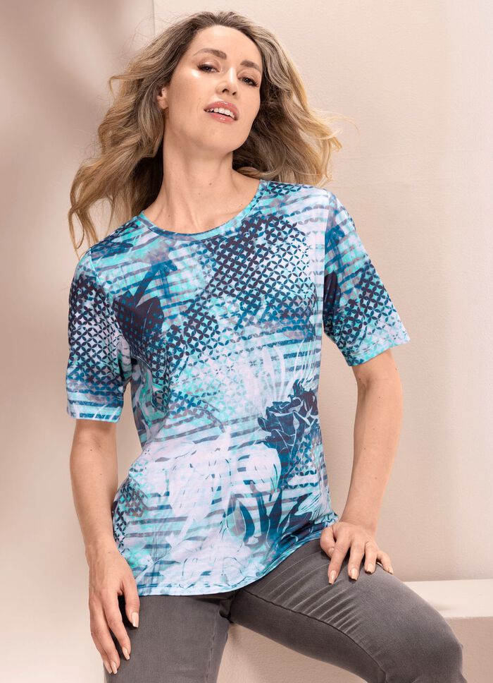Shirt met all-over print 