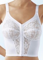 Susa bh in lang model, met sluiting vooraan WIT