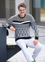 Trui met ronde hals ZWART-WIT