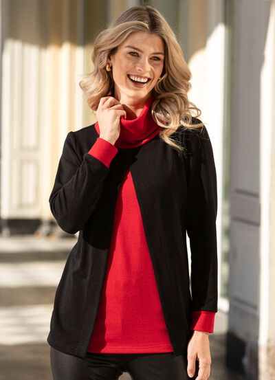 Shirt in twee-in-één-stijl 