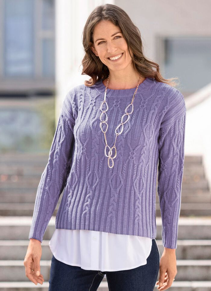 Blousezoom van fijne viscose-jersey 