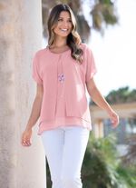 Tuniek met decoratieve motiefprint 