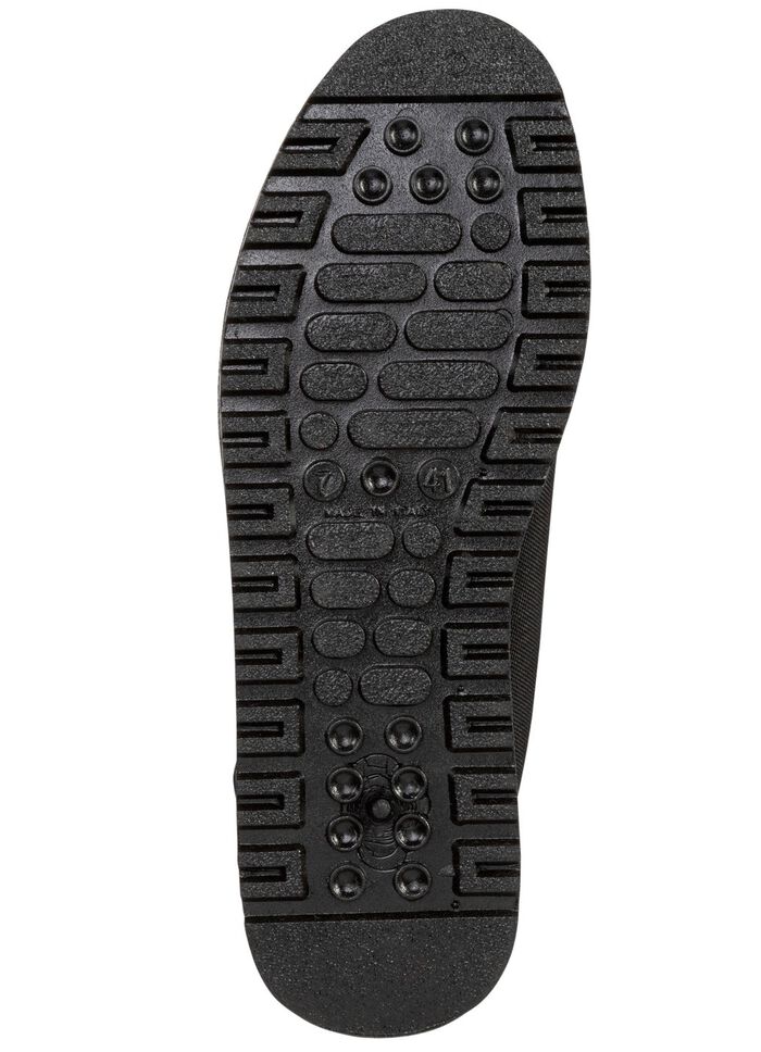 Enkellaarsjes met ritssluiting aan de voorkant ZWART