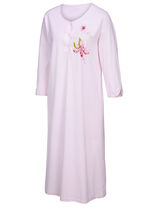 Twee-pack nachtjaponnen, 3/4-mouwen met knoopsluiting 