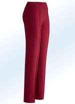Jerseybroek met een hogere, elastische tailleband ROOD