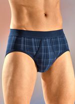 Schiesser set van twee slips met ruitmotief 