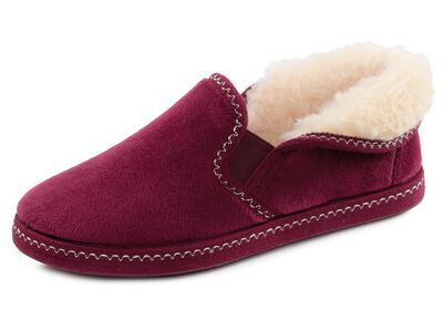 Laurina, warme damespantoffels, met elastische band 