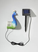 Muurlamp op zonne-energie, pauw 