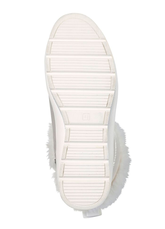 ELENA EDEN, gevoerde dameslaarzen, winterschoenen, breedte G, met uitneembaar voetbed PARELWIT-GRIJS