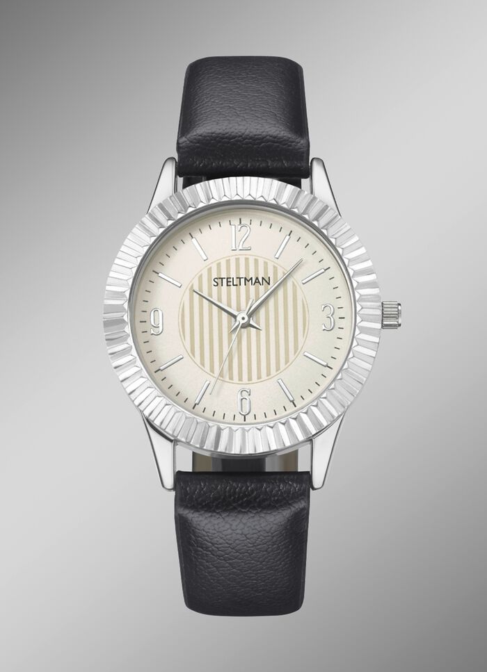 Quartz dameshorloge met 3 verwisselbare bezels 