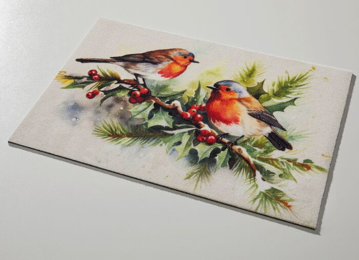 Deurmat in winterlook 