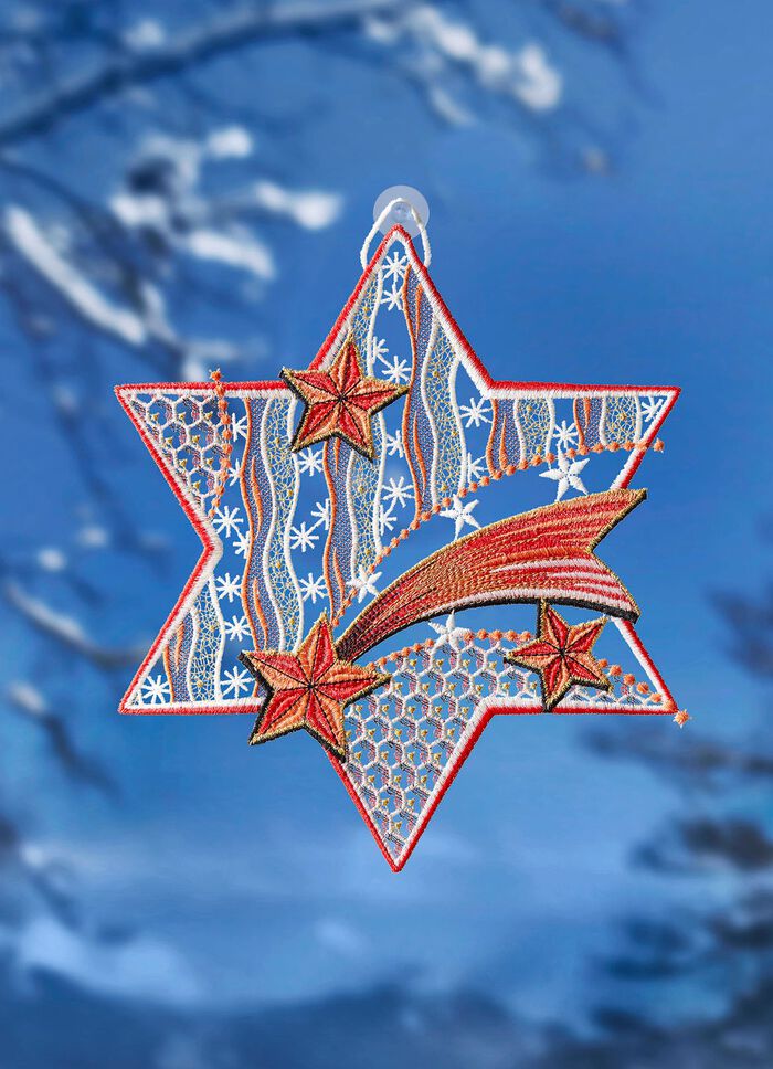 Raamschilderij "Ster rood" 