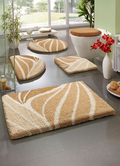 Badkameraccessoireset met antislip achterkant 