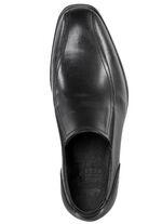 Slippers gemaakt van rundnappaleer ZWART