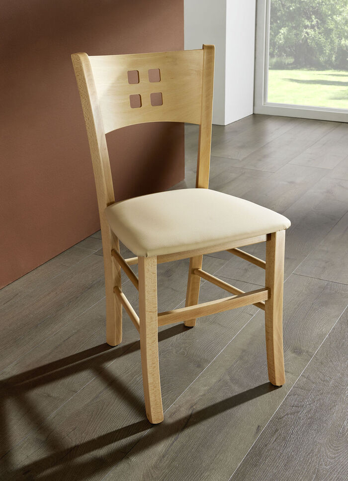 Combinatie sterke stoelen, set van 2 BEUKENCRÈME