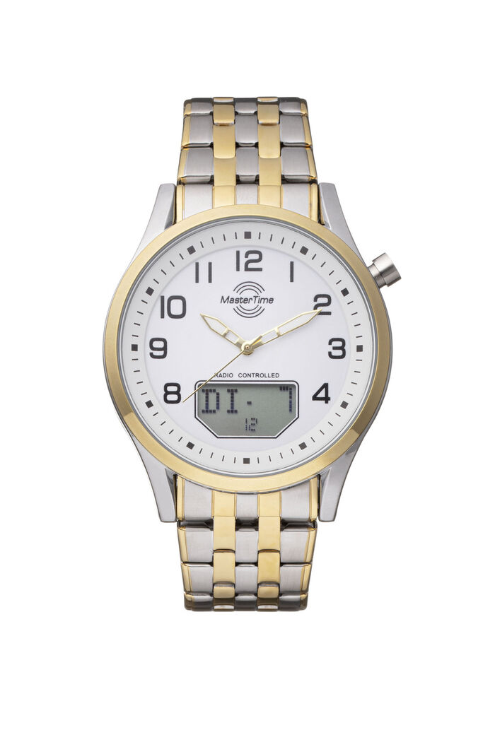 Radiogestuurd herenhorloge met roestvrijstalen bandkast 