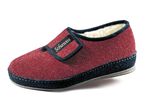 Ademende damespantoffels met klittenbandsluiting BORDEAUX