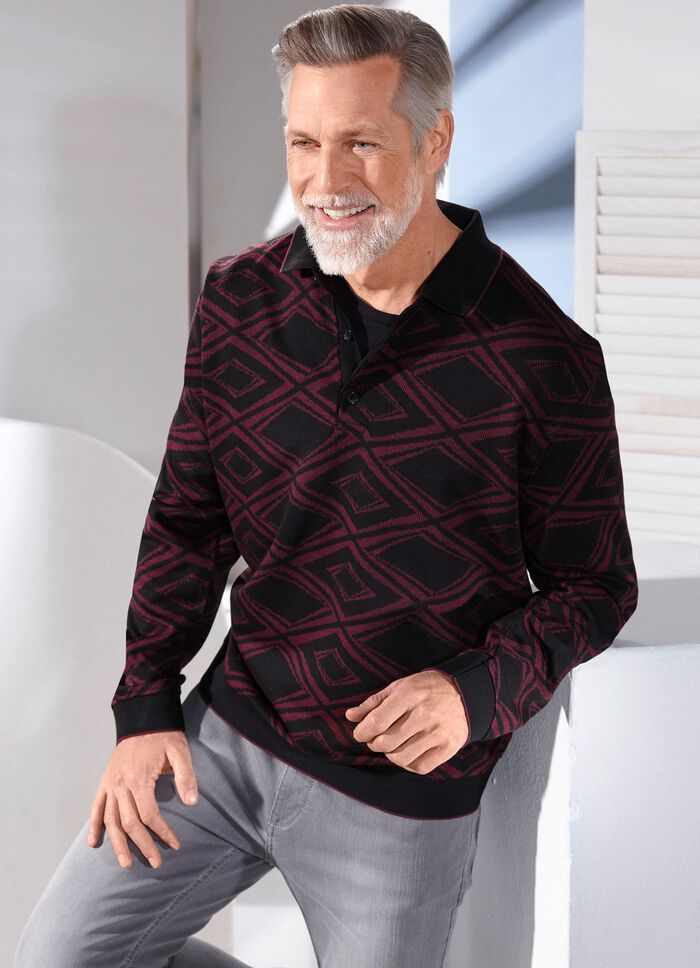 Poloshirt met korte knoopsluiting 