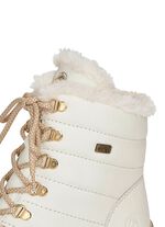 Remonte, gevoerde dames enkellaarsjes, winterschoenen, breedte G, met lamswol NATUURWIT