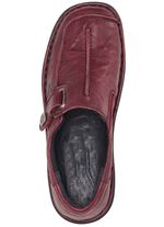 ELENA EDEN, comfortabele damespantoffels, breedte G, met uitneembaar voetbed BORDEAUXROOD