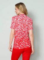 Shirt met modieuze uitsnijding 