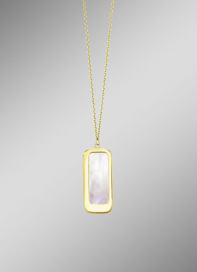 Ketting met echte parelmoer 