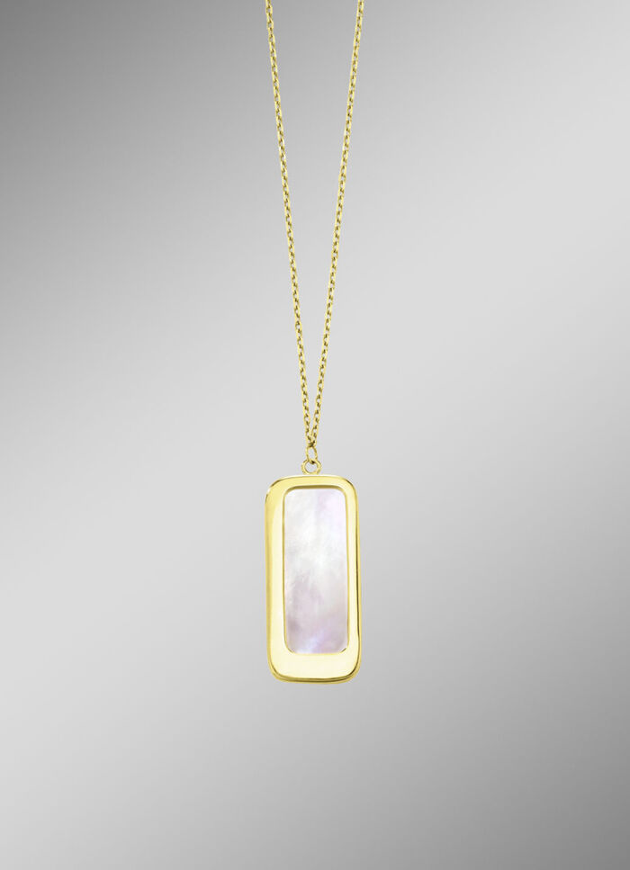 Ketting met echte parelmoer 