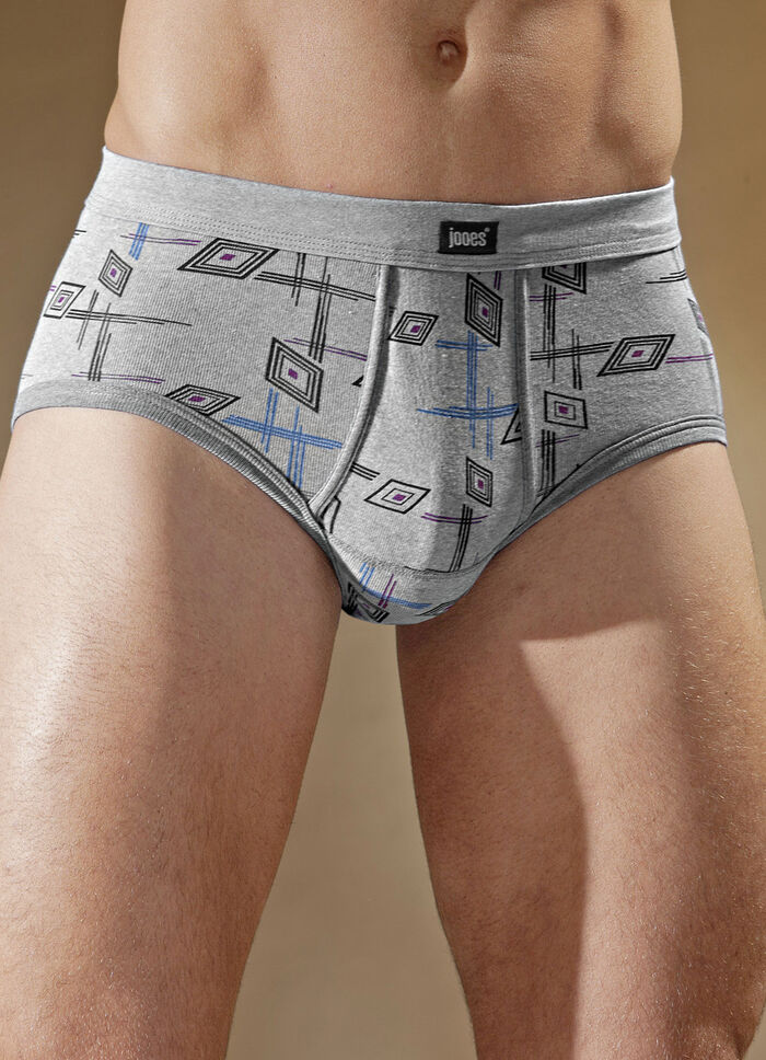 Set van vijf slips van fijne ribtricot, met gulp 