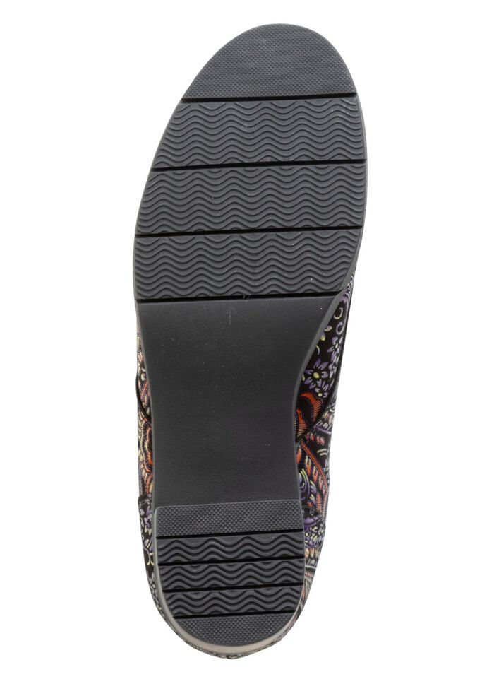 Waldl&auml;ufer, comfortabele dames trotteur, breedte H, met uitneembaar voetbed ZWART KLEURRIJK