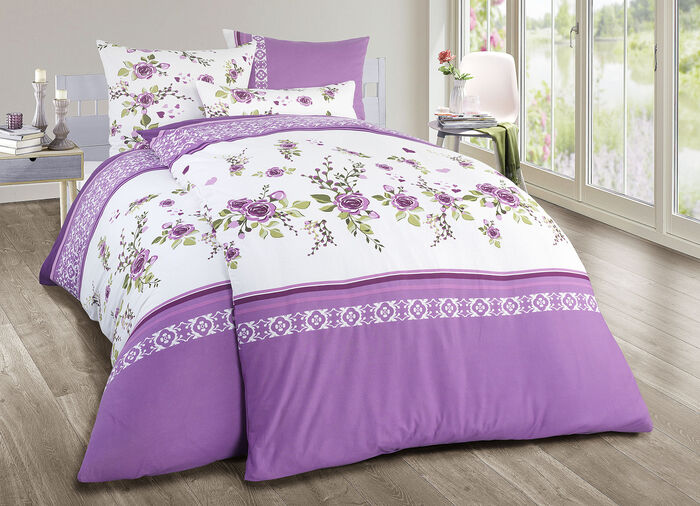 Jersey bedlinnen set gemaakt van 100% katoen LILA