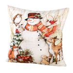 Kussenhoes met betoverende wintertaferelen 