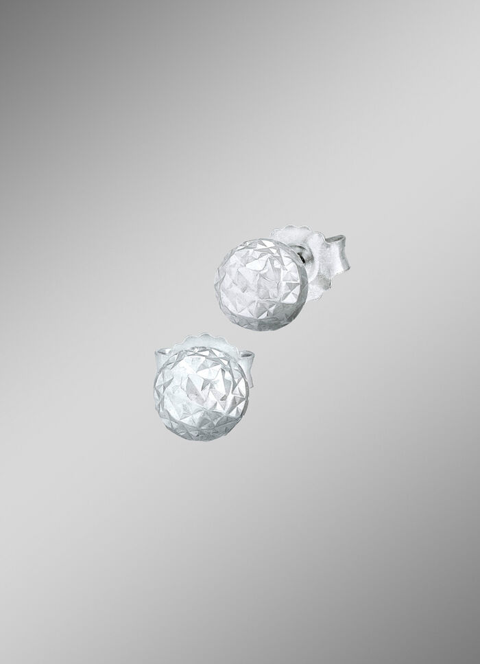 Oorknopjes met gefacetteerde balletjes 