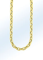 Vierkante gouden ankerketting 