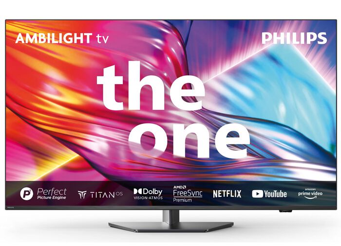 Philips The One 4K Ultra HD Ambilight LED-tv ANTRACIET