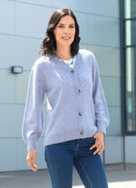 Vest met een zachte, donzige touch 