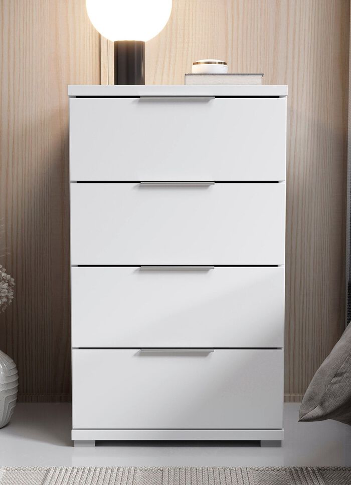 Nachtkastje op comfortabele hoogte WIT