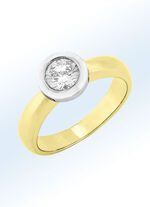 Elegante damesring in bicolor 