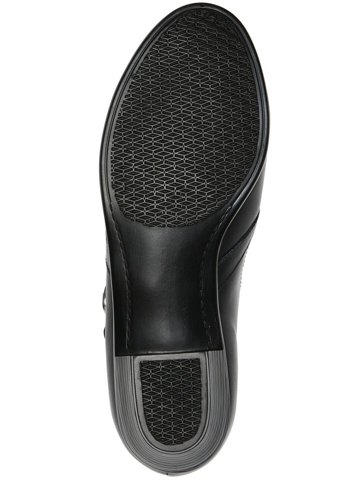 ELENA EDEN, chique damespumps, breedte H, gemaakt van leer ZWART