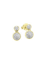 Beweegbare diamanten oorbellen 