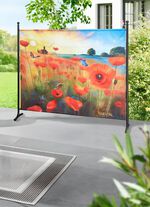 Scheidingswand met papaverbloemenmotief 
