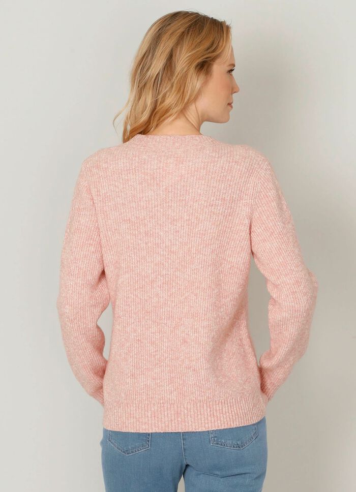 Pullover met effectgaren 