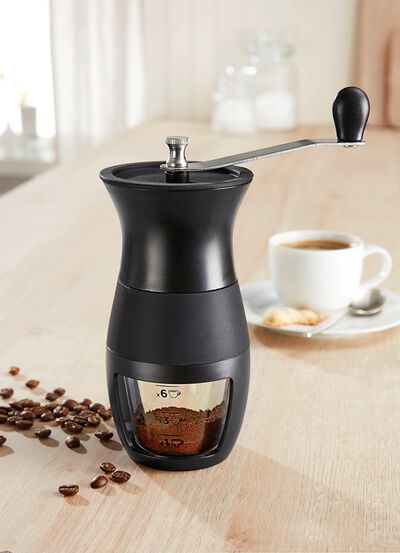 Koffiemolen met conische maalgraad van porselein 