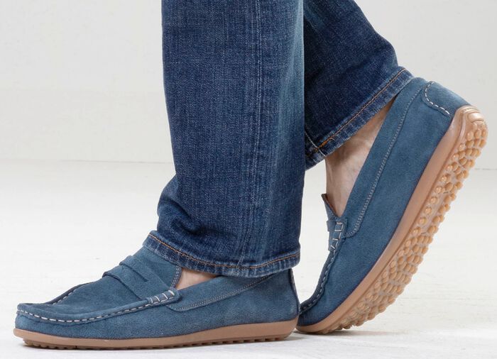 GINO GALANTE, klassieke herenpantoffels, gemaakt van leer JEANS