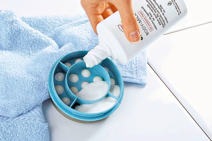 Rugcreamer met ge&iuml;ntegreerde rollen 