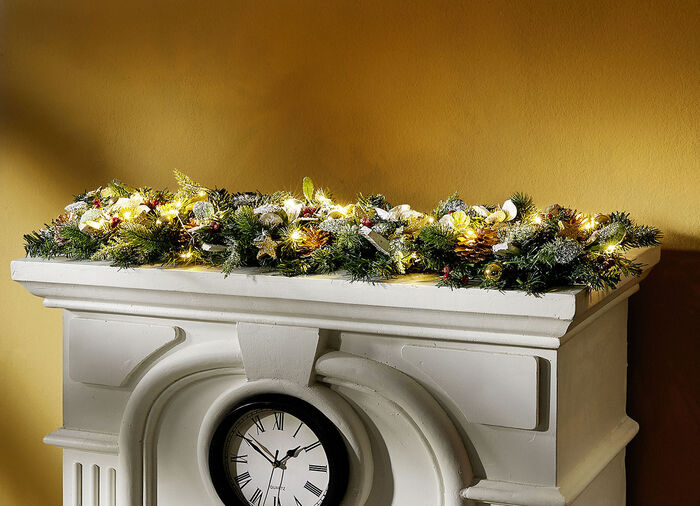 Verlichte guirlande, werkt op batterijen 