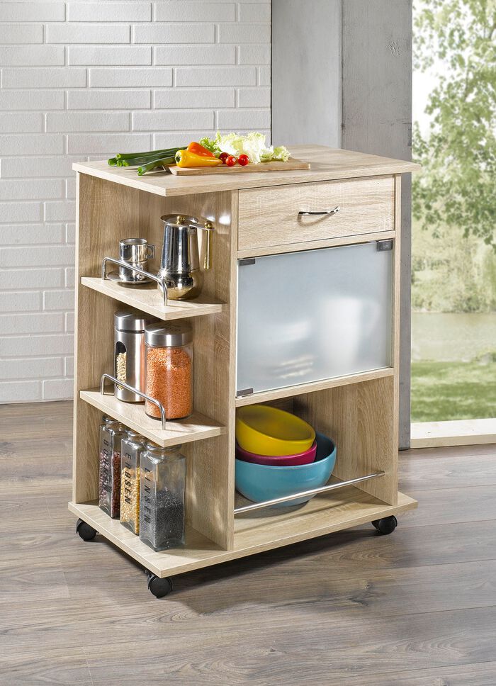 Ruime keukentrolley EIK SONOMA