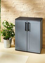 Tuinkast met lattenlook 