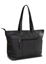 Laurina, tas, dames, van leer ZWART