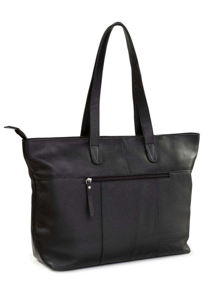 Laurina, tas, dames, van leer ZWART