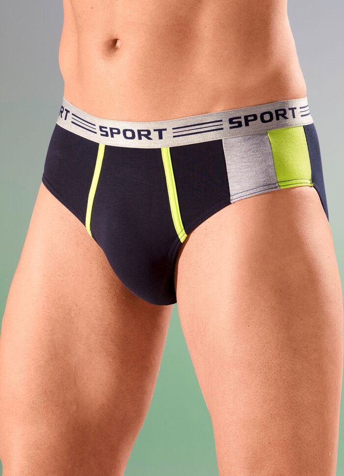 Set van vier slips, met elastische tailleband 